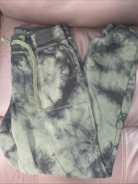 Tie-Dye Olive Green Jogger Sweatpants